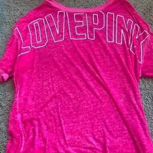 PINK victoria’s secret comfortable see through tee (runs big)